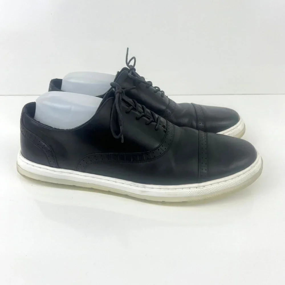 Kenneth Cole Men's Colvin‎ 2.0 CT Oxfords Black Leather Shoes Comfort Size 11